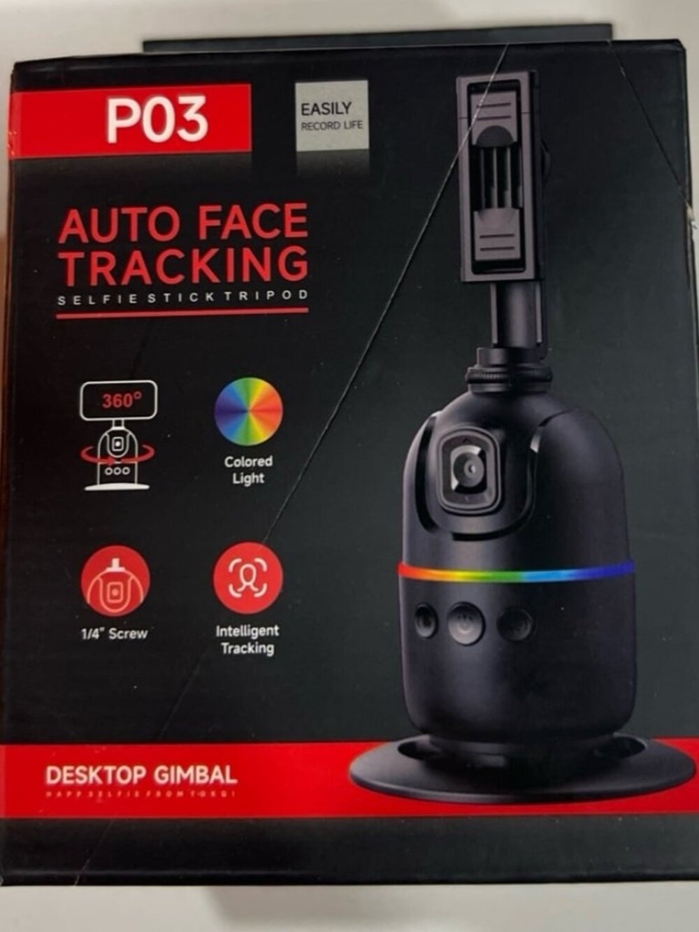 P03 Auto Face Tracking Desktop Gimbal